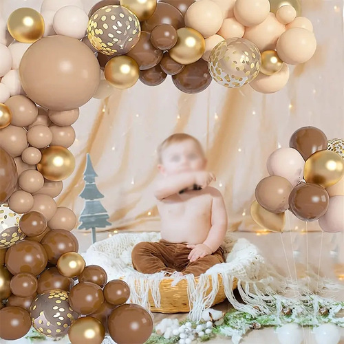 Cross-border new product ins retro color balloon chain set birthday party wedding scene decoration arrangement balloons