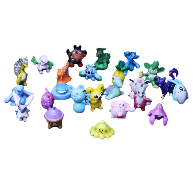 144種類の魔法のミニペットポケモンフィギュア、ポケットモンスターの置物