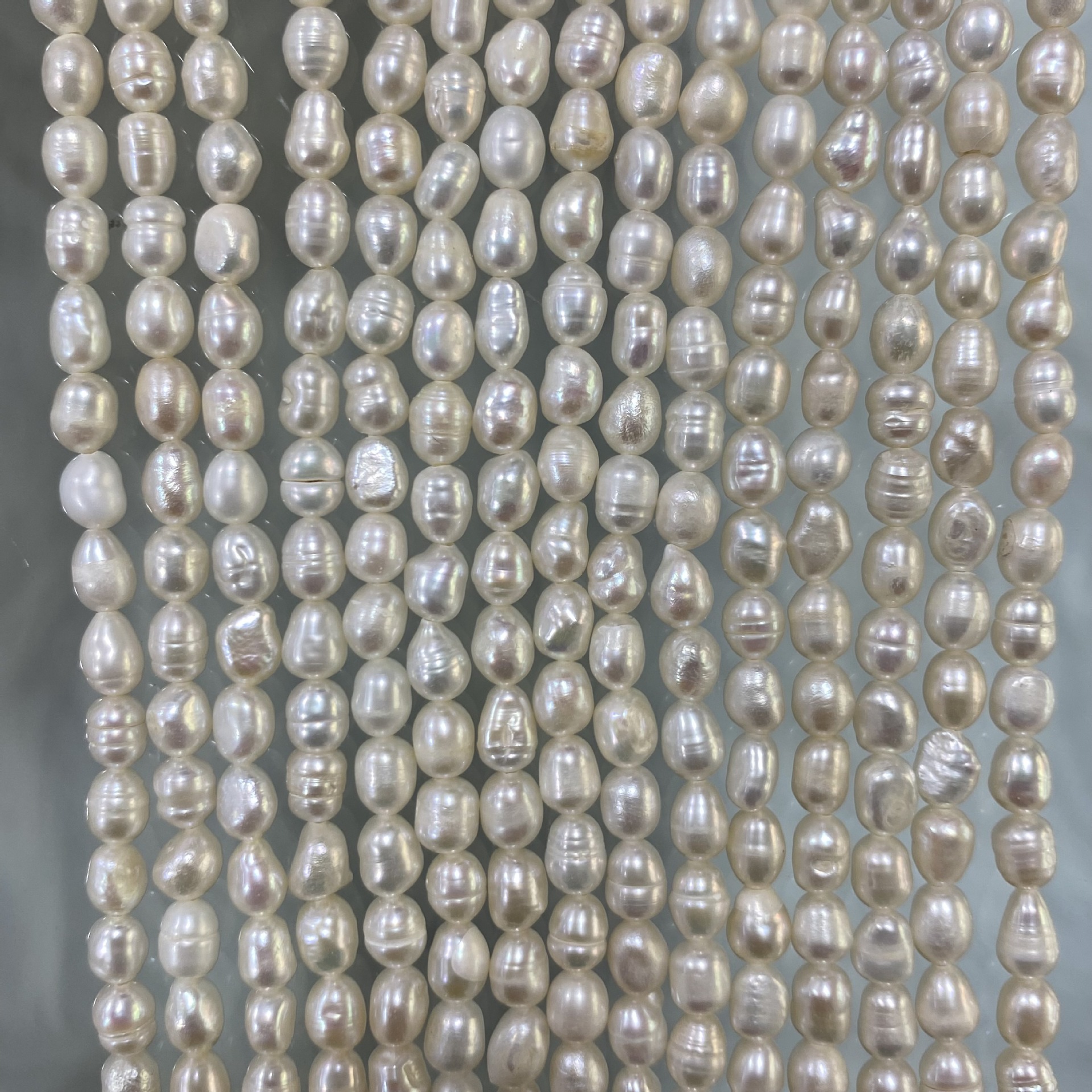 天然淡水パールネジ2 ~ 3,3 ~ 4,4 ~ 5,5 ~ 6,6 ~ 7,7 ~ 8mmビーズDIYアクセサリー