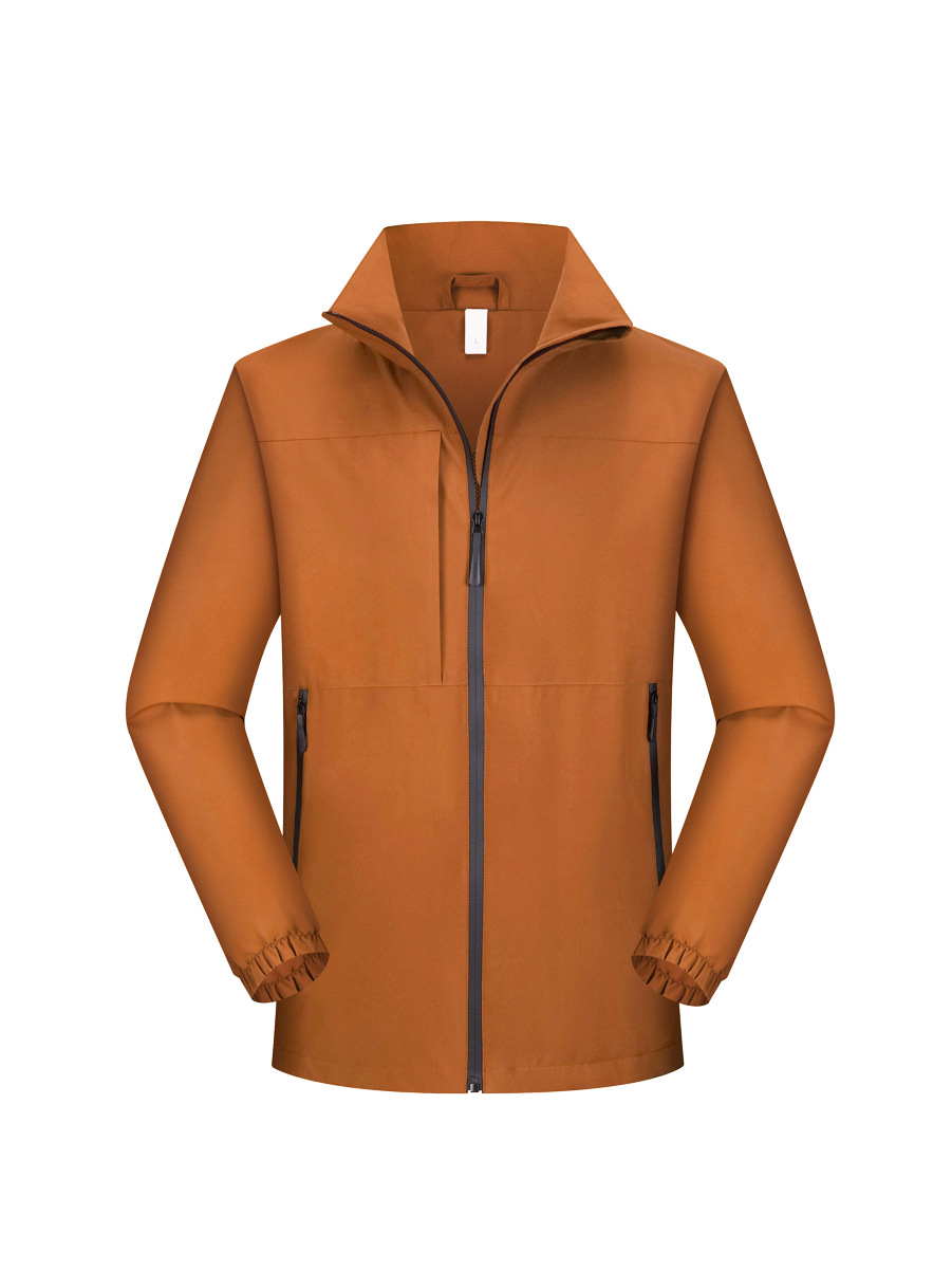 Al aire libre tres abrigo de asalto de cuello vertical abrigo de montaña delgado abrigo de protección solar para correr abrigo de ocio para hombres y mujeres