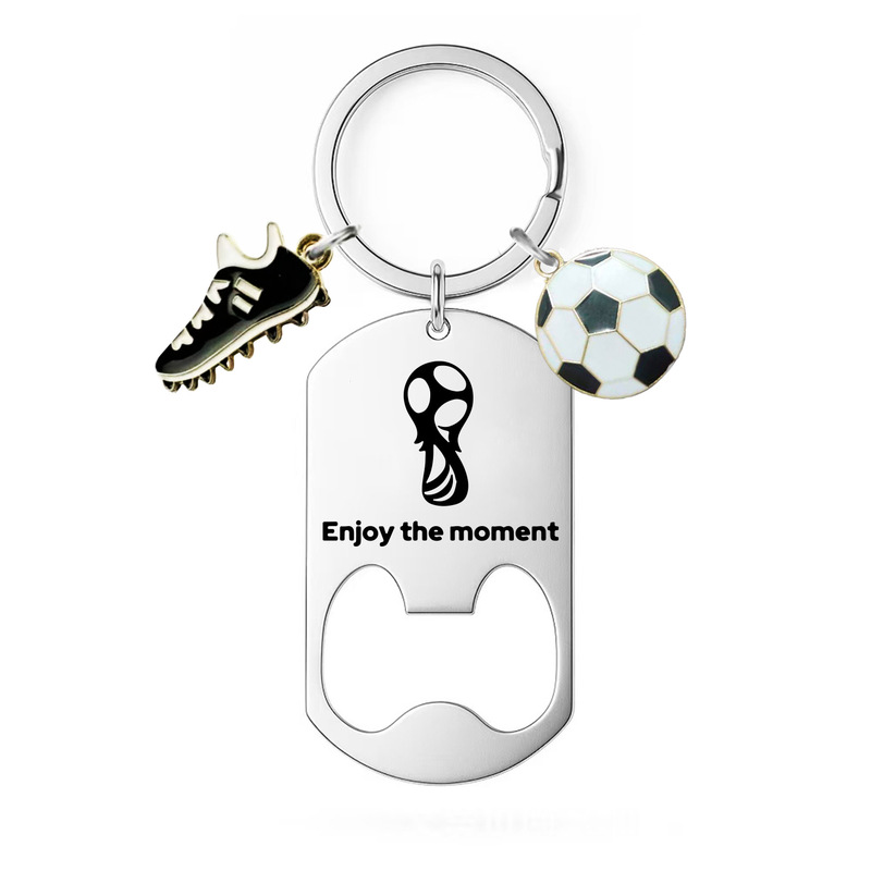 Fifa World Cup Stainless Steel Bottle Opener Keychain Football Fan Gift Pendant Fifa World Cup Stainless Steel Bottle Opener Keychain Football Fan Gift Pendant