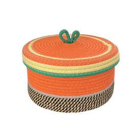 棉绳收纳框玄关整理筐伴手礼盒礼篮北欧杂物家居编织桌面收纳篮子