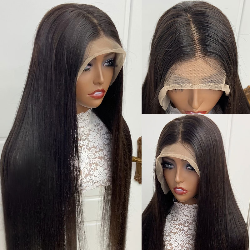 Glueless 13x4 Lace Front Wig Cabello humano Europa y América Real Cabello de encaje
