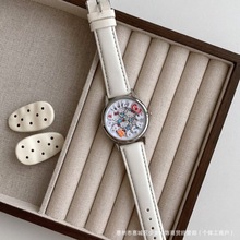 新款立体卡通kt猫闺蜜轻奢数字百搭显白石英腕表少女生日礼物手表