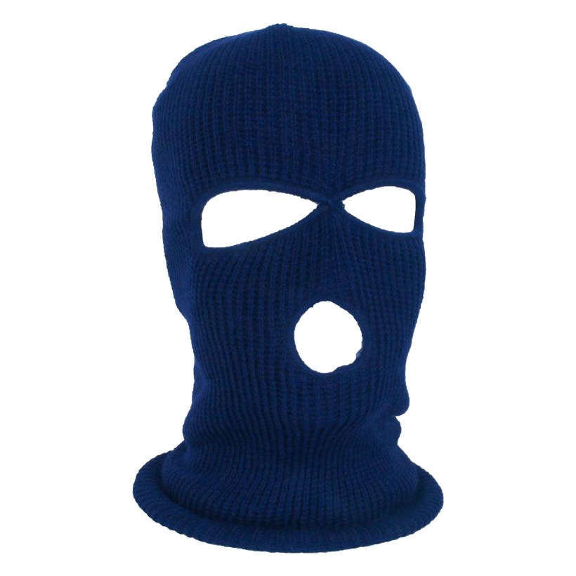 Sombrerería cálida de invierno esquí de los hombres máscara de montar a prueba de frío sombrero de lana de tres agujeros sombrero de punto de tres agujeros en stock