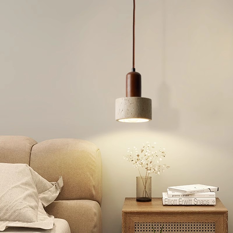 Estilo japonés de la cama de piedra Huangdong viento crema retro creativo restaurante de alojamiento lámpara de cama