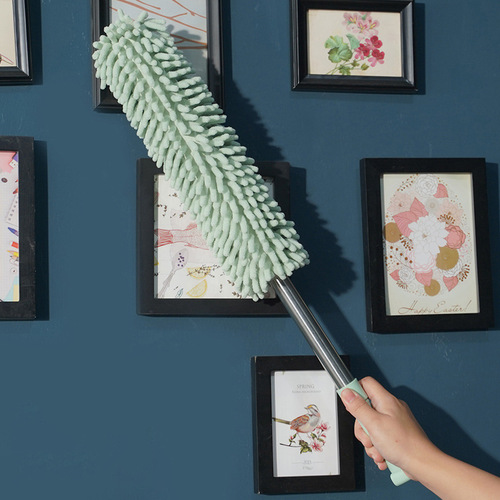 Feather Duster Dust Brush Hui Chanzi Household Retractable Water Washable Dust Brush Bed Duster Desktop Sweeping Brush
