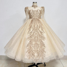 儿童礼服公主裙小女孩生日小礼服花童走秀钢琴演出服女童礼服婚纱