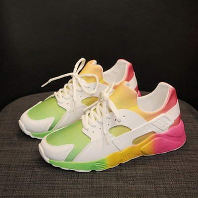 老爹鞋女ins潮2020秋季新款学生情侣休闲运动鞋大码彩虹色跑步鞋|ru