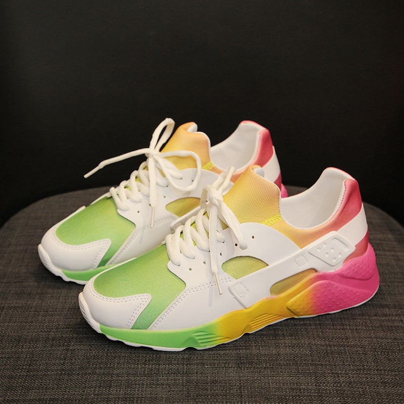 老爹鞋女ins潮2020秋季新款学生情侣休闲运动鞋大码彩虹色跑步鞋|ru