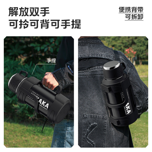 Big capacious thermos stainless steel