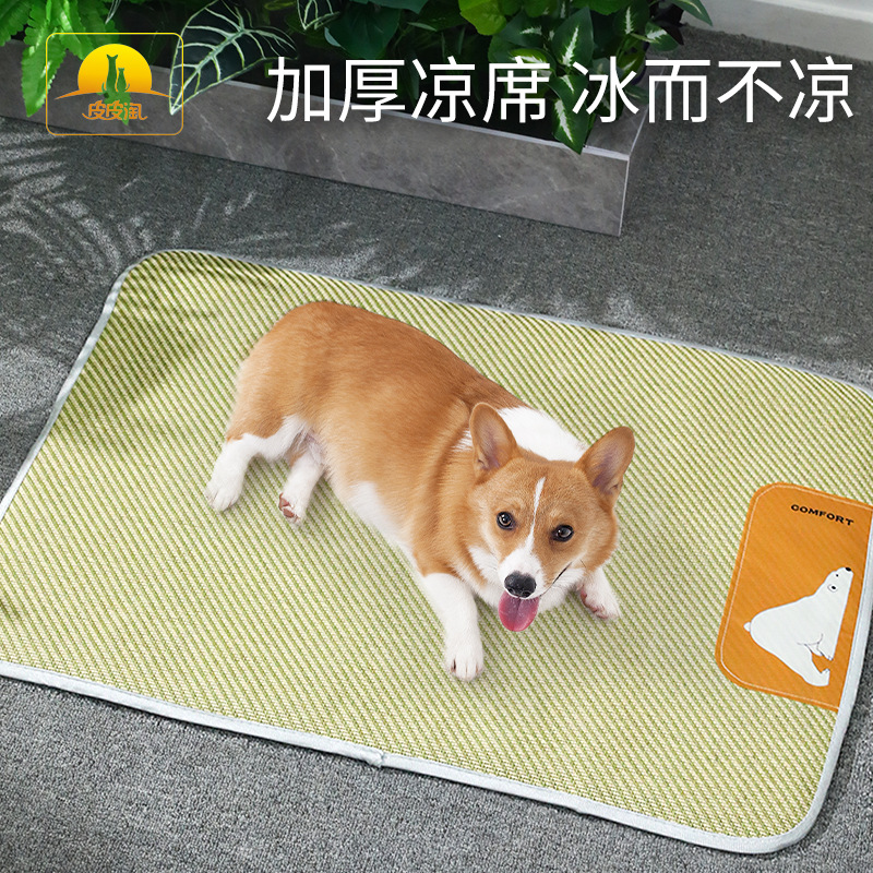 Estera del perro estera nido perro dormir mascota estera de hielo Four Seasons universal Golden Retriever estera fresca estera del perro estera de dormir de verano