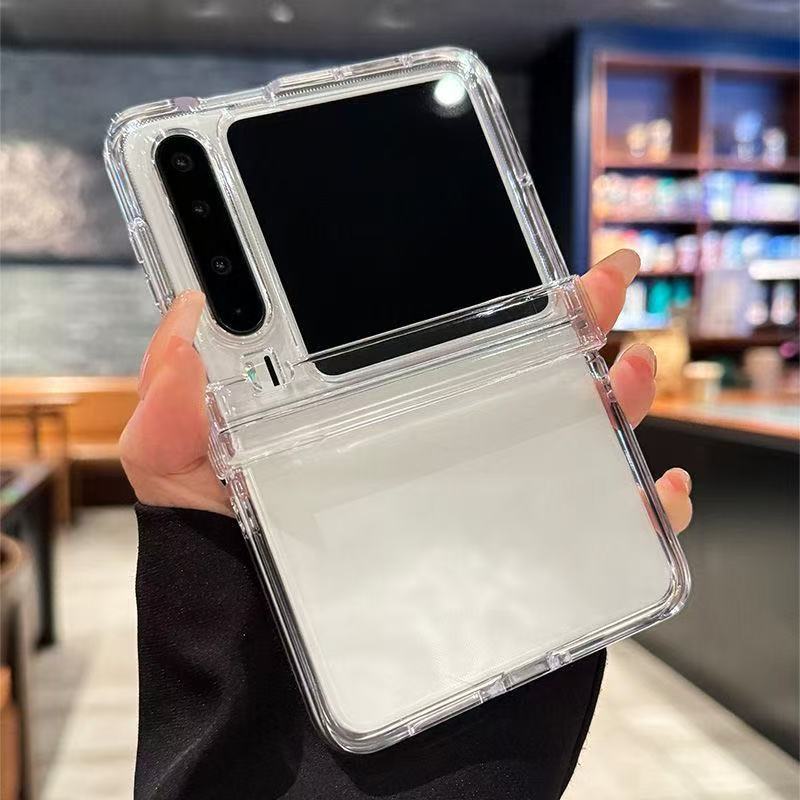 Huawei, compatible transparent phone case, set, 3 piece set, simple and elegant design, folding screen