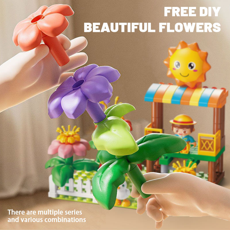 Amazon Sun temático ensamblaje de bloques juguetes infantiles conjuntos de bloques transfronterizos ensamblaje de puzzle juguetes para niños y niñas