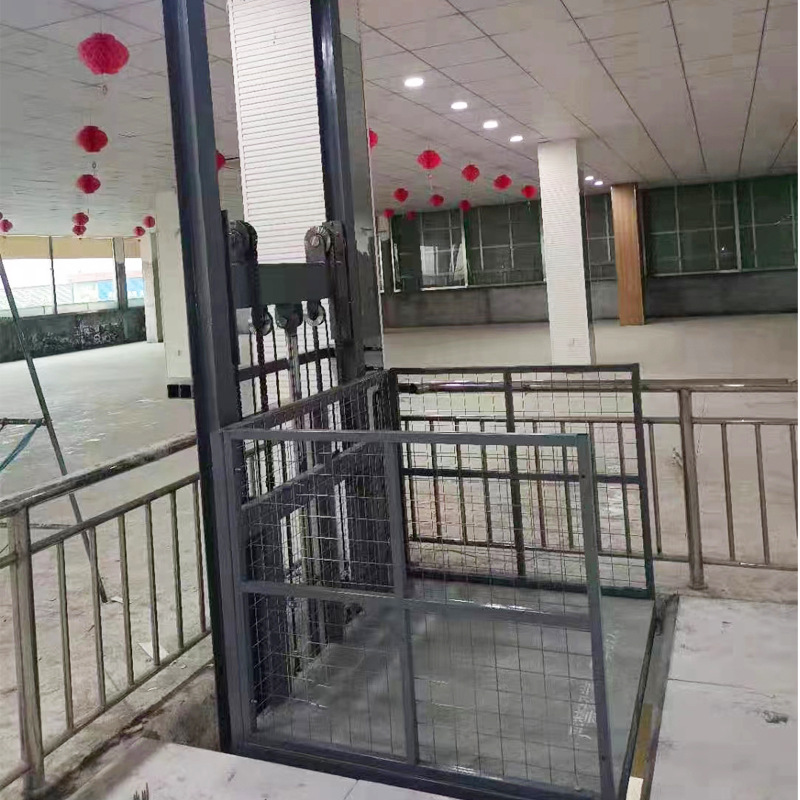 导轨货梯升降平台车间物料提升机安装液压货梯厂房固定式升降平台