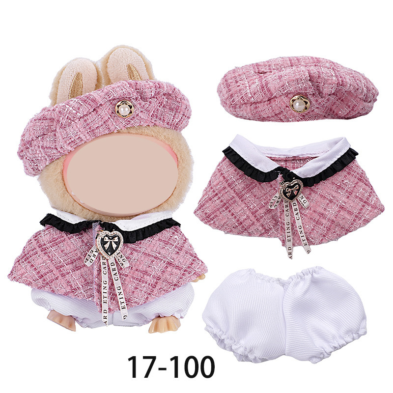 衣類のみ 1、2、3 世代のラブ服ペンダント、座れないベビー服、8 チェック柄オーバーオール セット|undefined