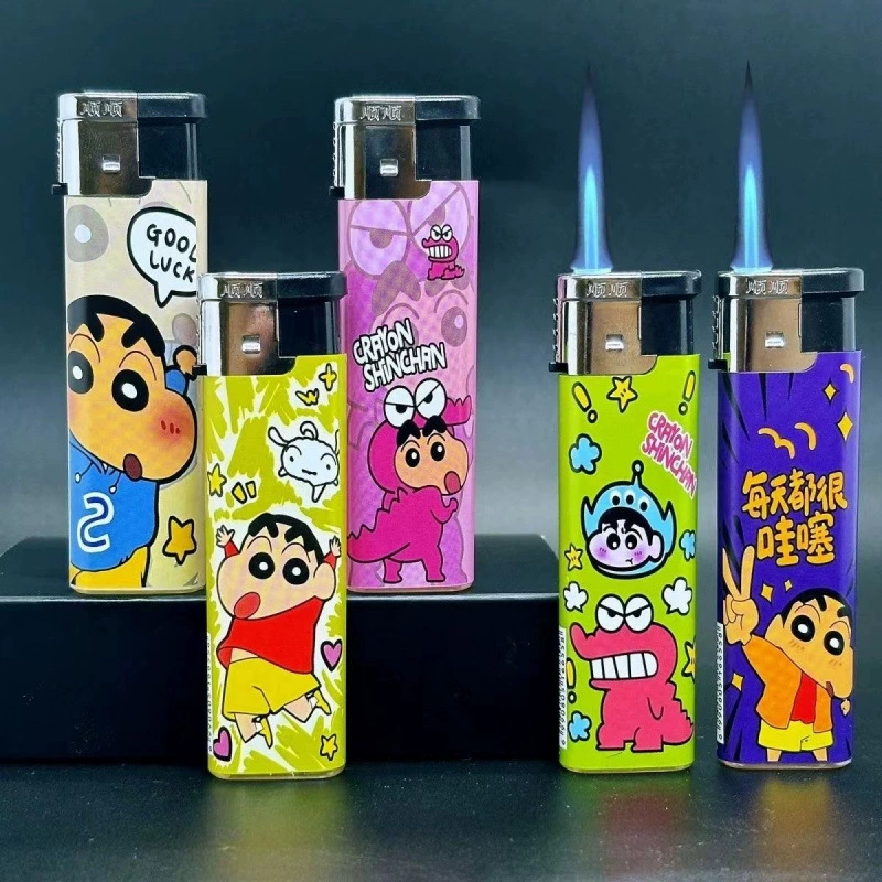 Ветрозащитный карандаш Red Flame Shin-chan, модный новый стильный набор, зажигалка для рисования, ветрозащитный и взрывозащищенный подарок для парня и подруги