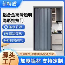 越南跨境铝合金家用推拉厨房平移门室内隔断卫生间折叠门安全防盗