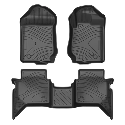 Ranger Tpe Floor Mat Rubber – Universal Foot Pad - rhd-right-hand-drive-12-21-years-ranger-5-seat-single-layer-tpe-floor-mats-full-tpe-special-car-dedicated