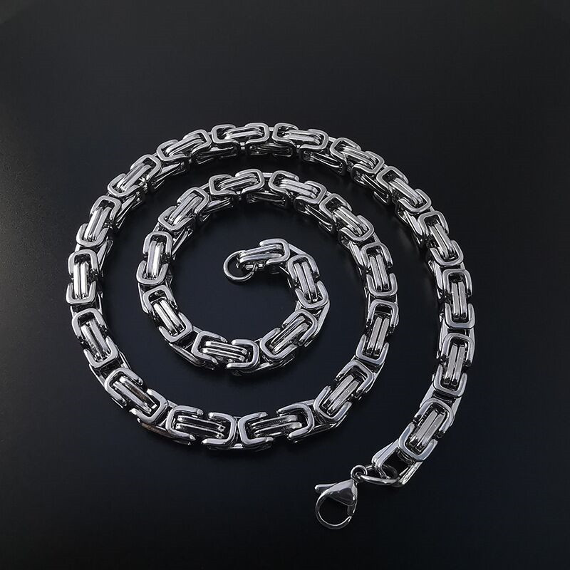 Necklace Men With Unique Design, Niche Collarbone Chain, Cool For Men, Hip-Hop Titanium Steel Choker, Heavy Metal Style_voghion.com
