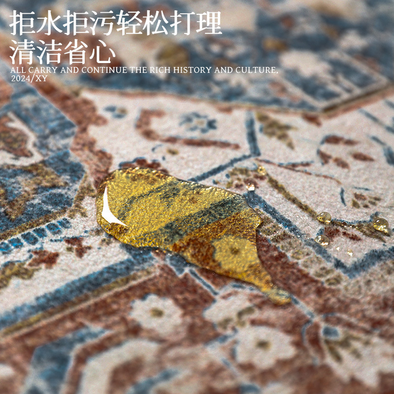 现货复古波斯古董地毯客厅茶几毯卧室床边毯美式民族风大毯子批发