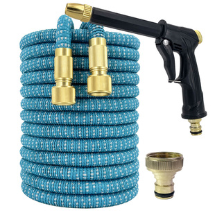 Garden Hose Car Wash Water Gun Set Telescopic Watering Hose High Pressure Water Gun Car Wash Garden Hose Cross-Border