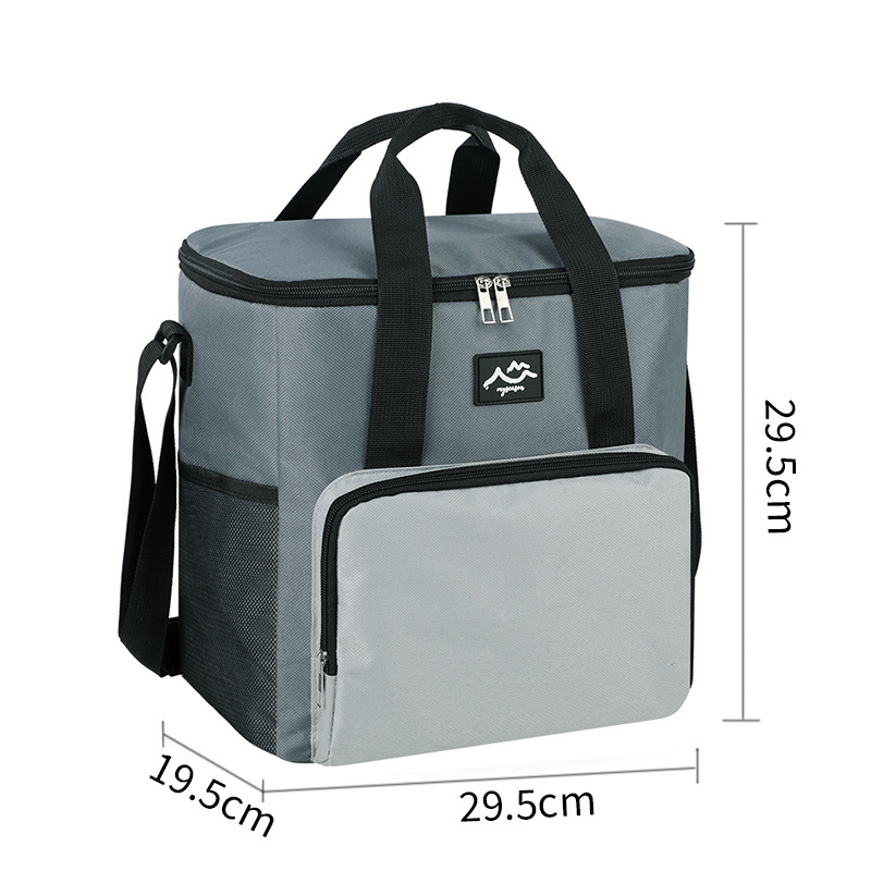 2025 bolsa de almuerzo Oxford tela de aluminio gruesa bolsa de picnic al aire libre bolsa de hielo de gran capacidad caja de almuerzo bolsa de aislamiento al por mayor