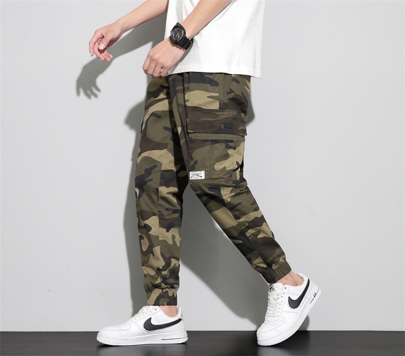 Pantalones de camuflaje al por mayor leggings pantalones de hombre pantalones de trabajo pantalones de primavera y otoño para hombres monos sueltos pantalones casuales elásticos