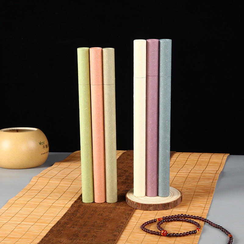 厂家批发10克装线香包装盒纸筒纸罐香桶沉檀香纸盒礼盒装香的盒子