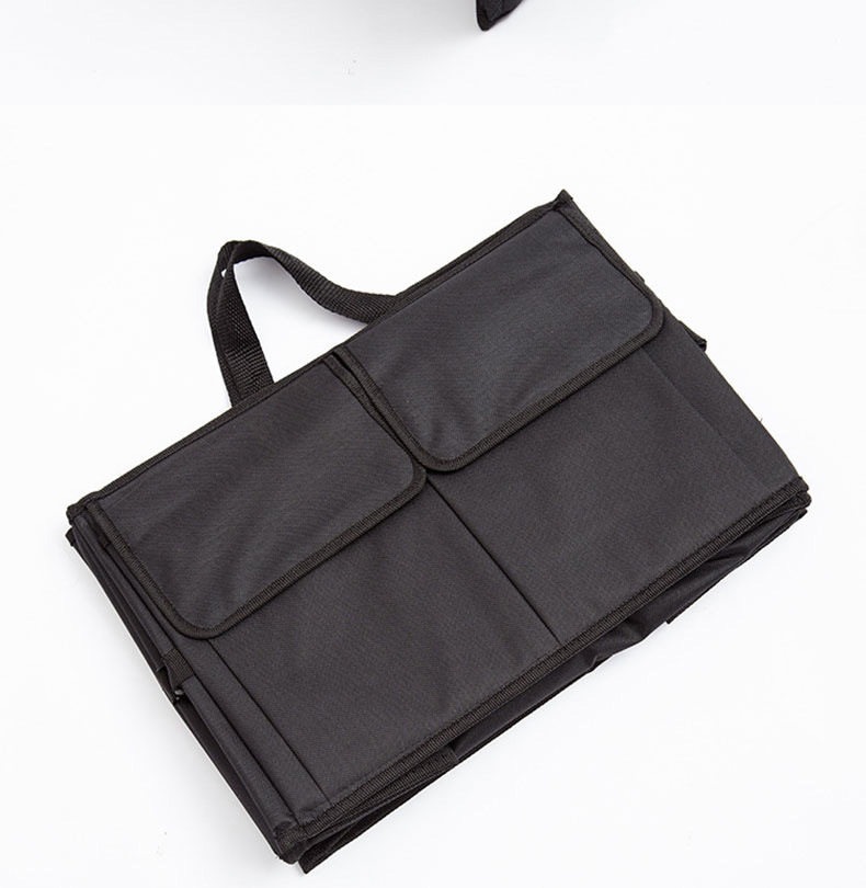Round Car Storage Box, Car Miscellaneous Bag, Multifunctional Foldable Oxford Cloth Storage Box, Car Trunk