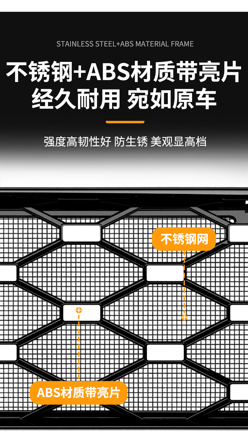 Suitable for Aito M6 Extended-Range Version/Pure Electric Version, Star-Pattern Integrated Welded Car Insect-Proof Net, Dedicated for the Front Grille