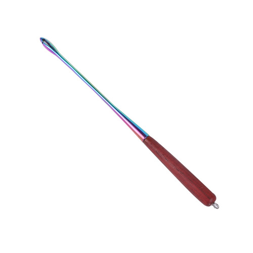 Wholesale stainless steel unhooker blind poke deep throat hook remover rosewood handle fish extractor unhook fishing accessories