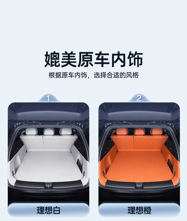 Suitable for Ideal I6 Trunk Mat, Car Anti-Dirt Mat, Modified Accessories, Full Surround Trunk Mat