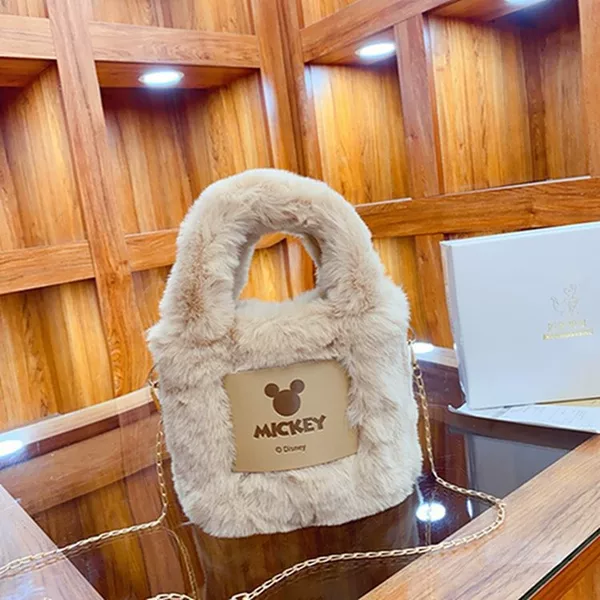 2026 Cross-Border Autumn and Winter New Fashion Plush Shoulder Handbag Furry Bag Women's Crossbody Bag Women's Bucket Bag