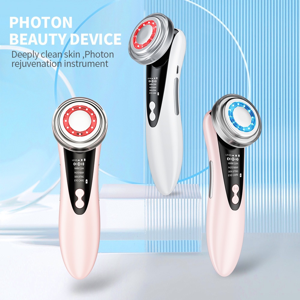Cross-Border New Imported Facial Massager, Photon Rejuvenation Instrument, Cleansing Facial Lifting Cleansing Light Beauty Instrument