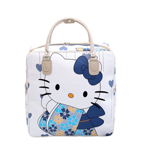 Cartoon Travel Bag for Women, Handheld Luggage Bag, PU Short Trip Student Luggage Bag, Travel Bag, Large Capacity Antenatal Bag