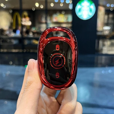 Car key bag Protective Case Luna Bubble Bell - electric-vehicle-h-vitality-red-single-shell