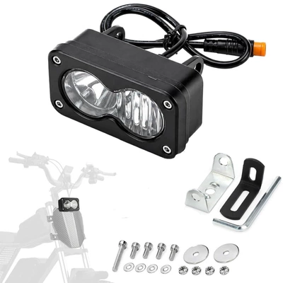 Motorcycle headlights, headlights, Spotlights, External Double-Lens Super Bright - white-light-l-set