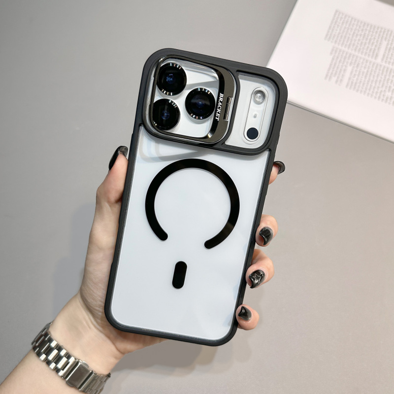 适用iPhone17PROMAX镜头支架磁吸高透手机壳苹果16镜头膜保护套15|undefined