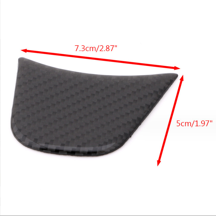 Suitable for Audi A1A3A4LA5Q3 Q5 carbon fiber steering wheel sublogo decoration sports car logo stickers interior accessories