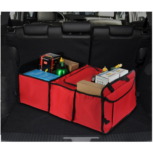 Car Insulated Storage Box Oxford Cloth Trunk Storage Box Car Backup Storage Bag Insulated Cooler Bag