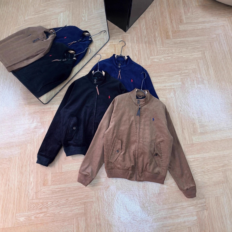 Rl Embroidery Shop Offers the Same Vintage-Style Corduroy Jacket Worn by Celebrities for E-Commerce Cross-Border Sales