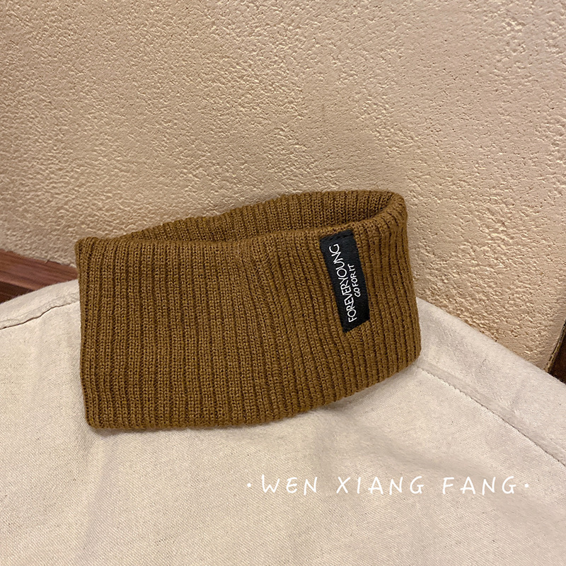 Deportes de punto banda de pelo de estilo coreano de las mujeres de Internet celebridad ins Carta del todo partido parche diadema de ala ancha diadema de la personalidad diadema para hombres