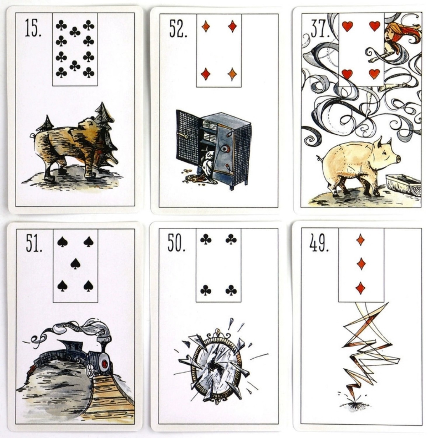 Maybe lenormand tarot orakelkort för partyspel och spådom_voghion.com