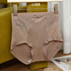 娇婷磨毛莫代尔高腰三角内裤女大码胖mm高弹力柔软亲肤女士内裤秋
