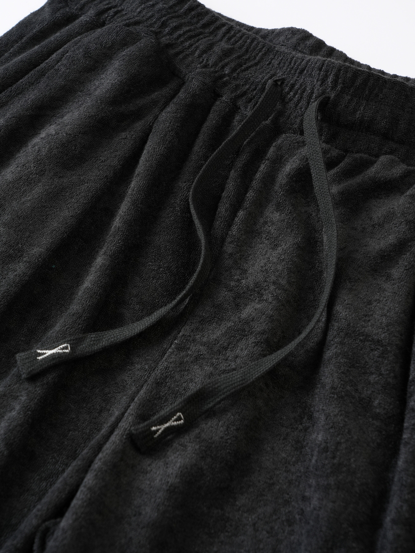 Men's Athletic Terry Cloth Shorts With Drawstring Elastic Waist_voghion.com