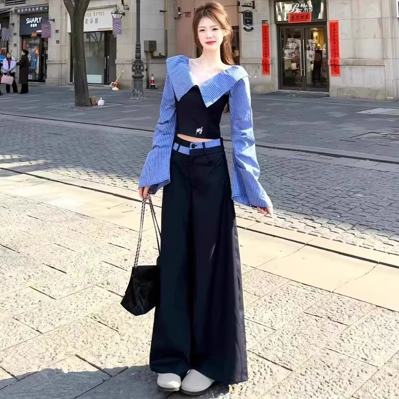 春季设计感小众chic韩系套装女2025新款感开春气质穿搭一整套|undefined