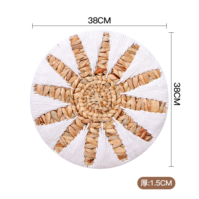 조롱박 화이트 라인 벽 장식 38CM