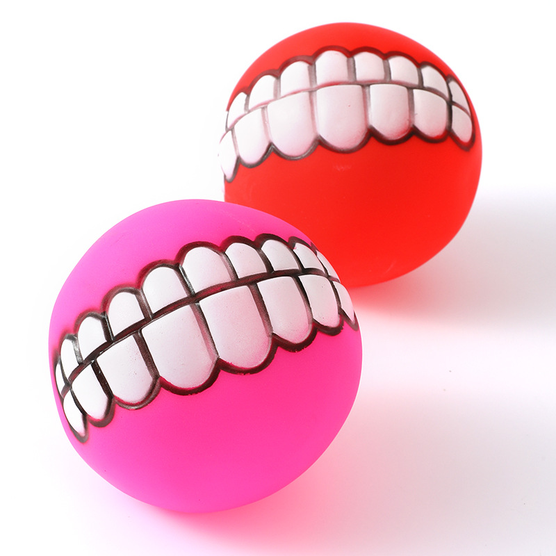 Hawo vinilo sonido diente bola venta al por mayor perro esférico entrenamiento juguete mordedura molar perro mascota entrenamiento suministros