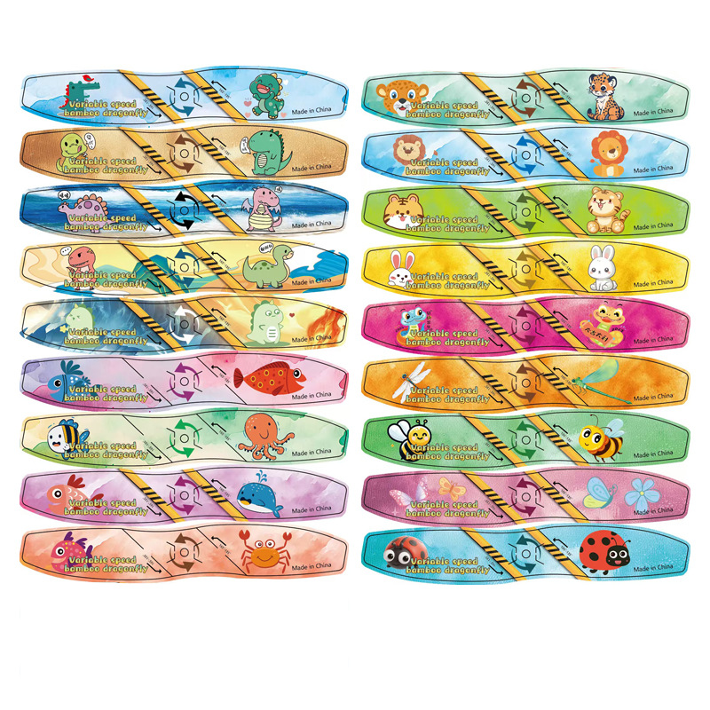 Cruzando la frontera con el nuevo modelo de libélula de bambú voladora de dibujos animados de juguete regalo creativo Día del niño nuevo juguete